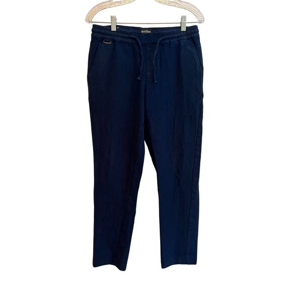 Scotch & Soda Men’s Tapered Fit Navy Wool Blend Pants Size: Small - Picture 4 of 10